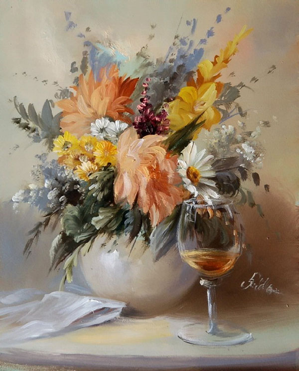 Bouquets Painting by Szechenyi Szidonia (16)